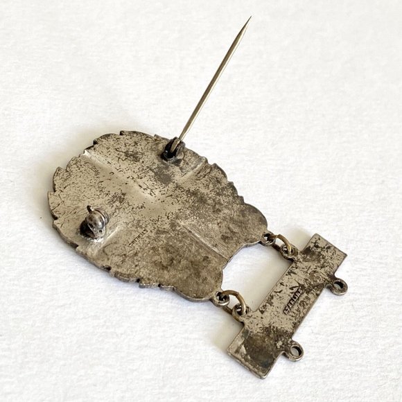 WWII US Army Air Force Technician Badge Sterling Large Size AP Mechanic Bar - Picture 7 of 7